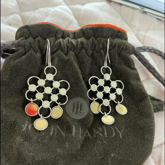 John Hardy dangle dot earrings. - Picture 1 of 3